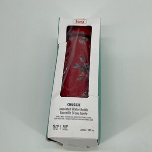 lug Chuggie Insulated Water Bottle - Red Floral